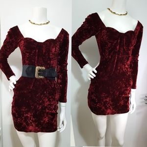 Le chateau🥀 Velvet Body-Kiss Dress